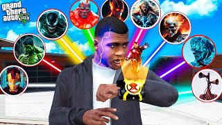 Franklin \u0026 Shin Chan Trying New Avengers Watch to Join Avengers in Gta 5 in Telugu