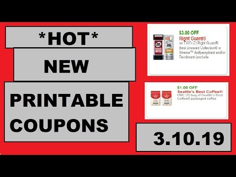 *HOT* NEW Printable Coupons!- 3/10/19