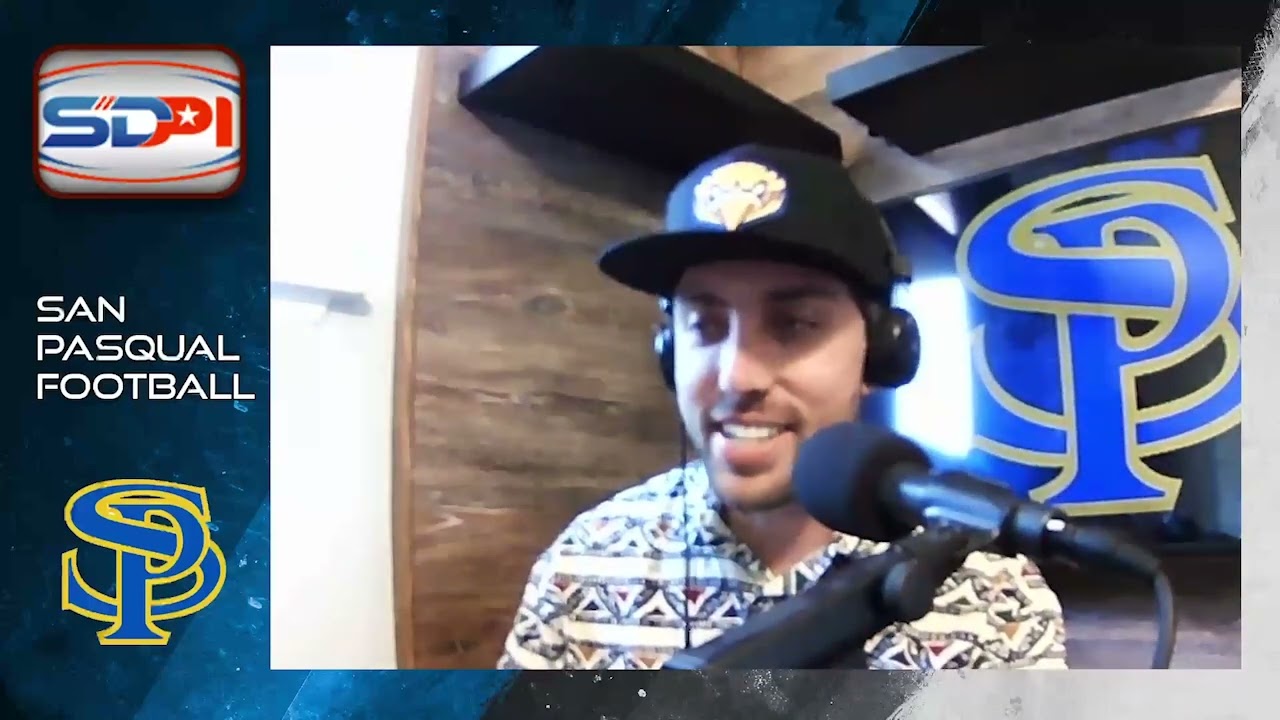 San Pasqual Football in Studio