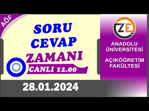 AÖF 28 01 2024 Pazar Canlı - Bahar Dönemi Yaklaşıyor - Sonuçlar Pazartesi Açıklanır