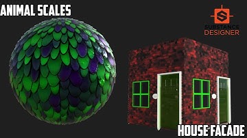 Scales and House Facade Material - Substance Designer