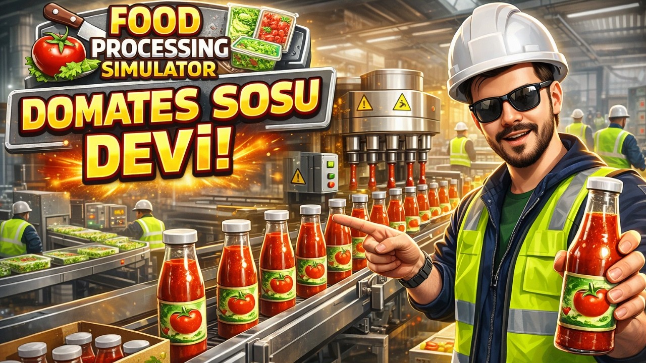 🍅 3. HAT KURULDU! Domates Sosu Devri Başladı! | Food Processing Simulator Türkçe #2