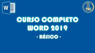 CURSO COMPLETO WORD BÁSICO 2019