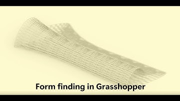Form finding in grasshopper