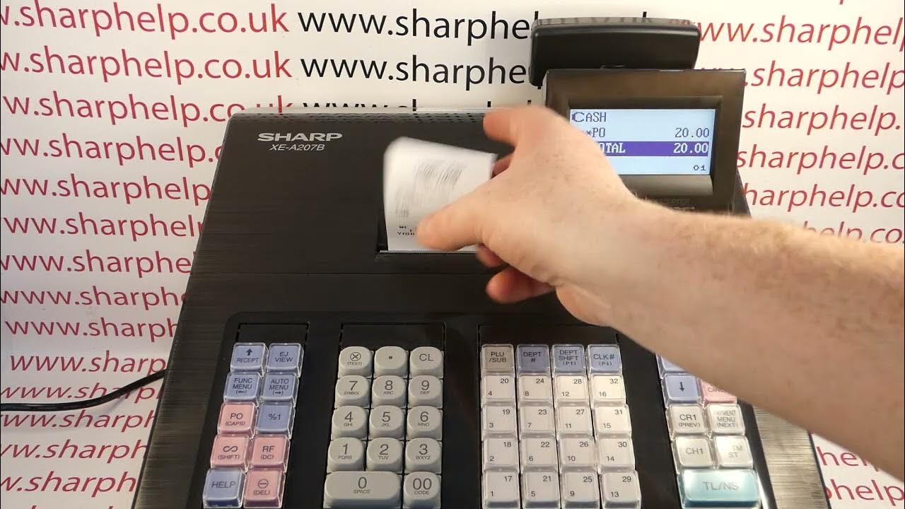 How To Record Supplier Cash Payments Out Of Till Drawer Sharp XEA207W