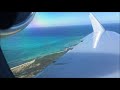 Gulfstream IV-SP Wing View Landing Turks and Caicos Providenciales MBPV