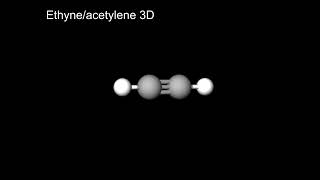 Ethyne/acetylene structure 3D