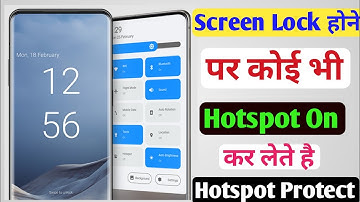 Lock screen se mobile data wifi hotspot kaise protect kare | how to lock hotspot oppo realme