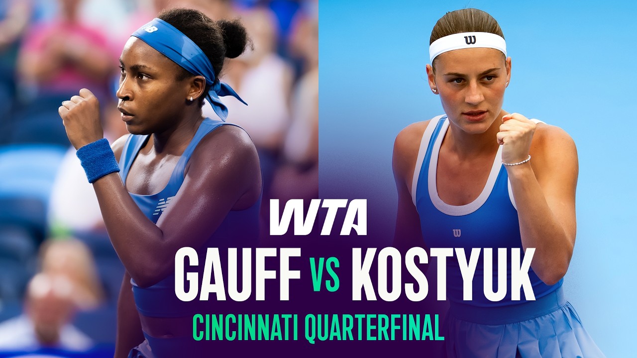 Coco Gauff vs. Marta Kostyuk | 2026 Cincinnati Quarterfinal | WTA Match Highlights