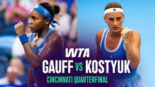 Coco Gauff vs. Marta Kostyuk | 2026 Cincinnati Quarterfinal | WTA Match Highlights