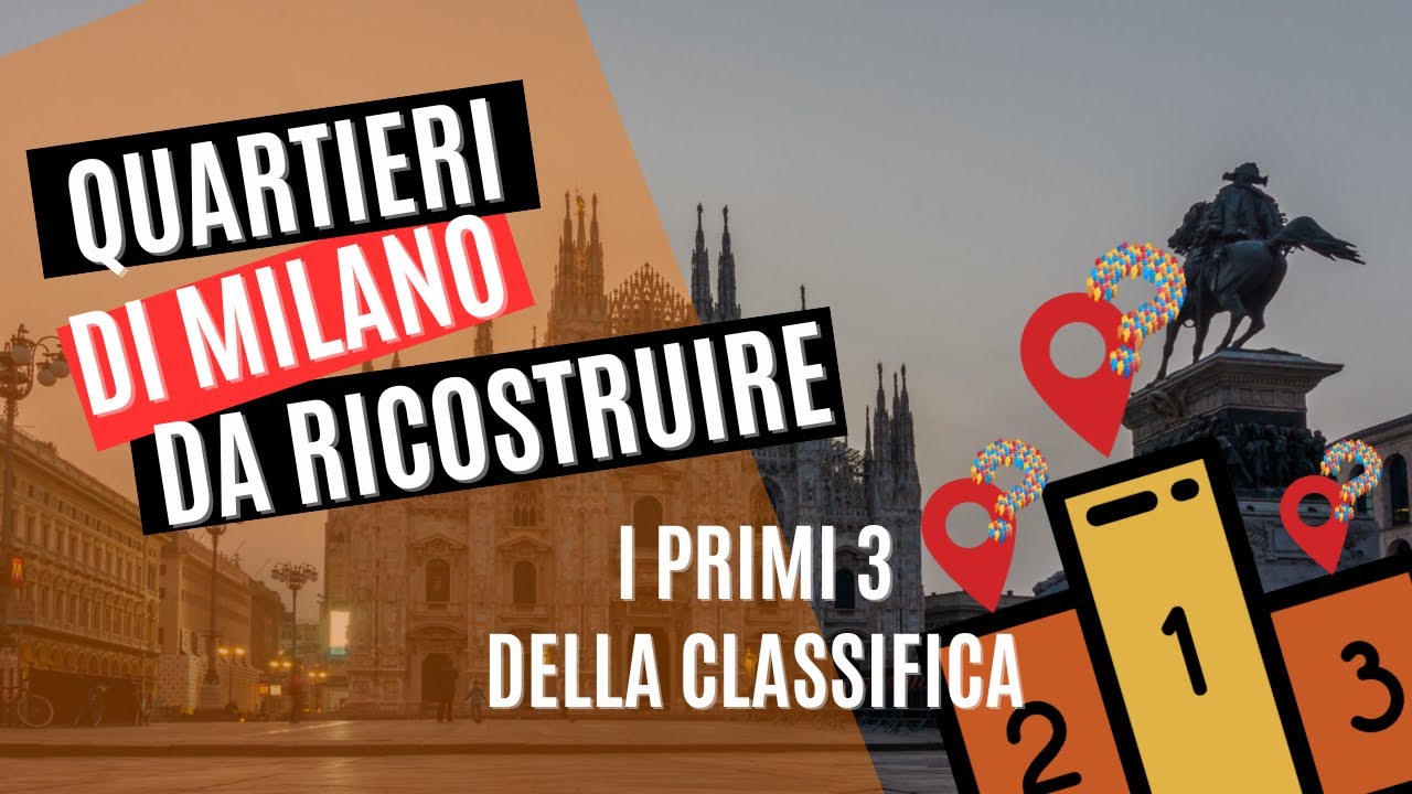 I quartieri di Milano da ricostruire da capo