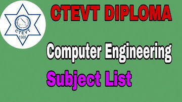 CTEVT Diploma in Computer Engineering Subject list || Courses in Nepal || DCOM Subjects CTEVT Nepal