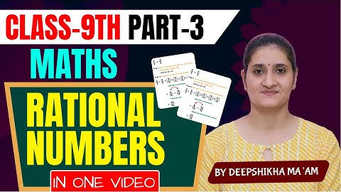 Class 7 Maths | Rational Numbers | Exercise 8.1 Part-3 | NCERT Solutions | Deepshikha Ma’am