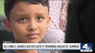 OC family share water safety warning after child's near drowning
