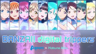 Aquors Hatsune Miku - Banzai Digital Trippers Color Coded, Kan, Rom, Eng
