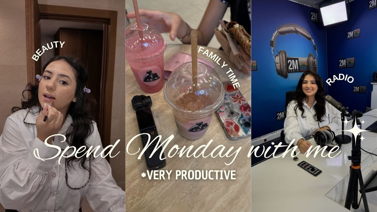 SPEND MONDAY WITH ME 📋 أجيو دوزو معايا نهار الإتنين ، دزت فالراديو ، جمعت الدار، خدمت ...