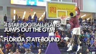 4-Star Football Player Jumps Out The Gym Malachi Wideman Fsu Bound