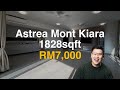 Astrea mont kiara walking distance to gis  grocery  1828sqft  31 bedroom  for rent  rm7000
