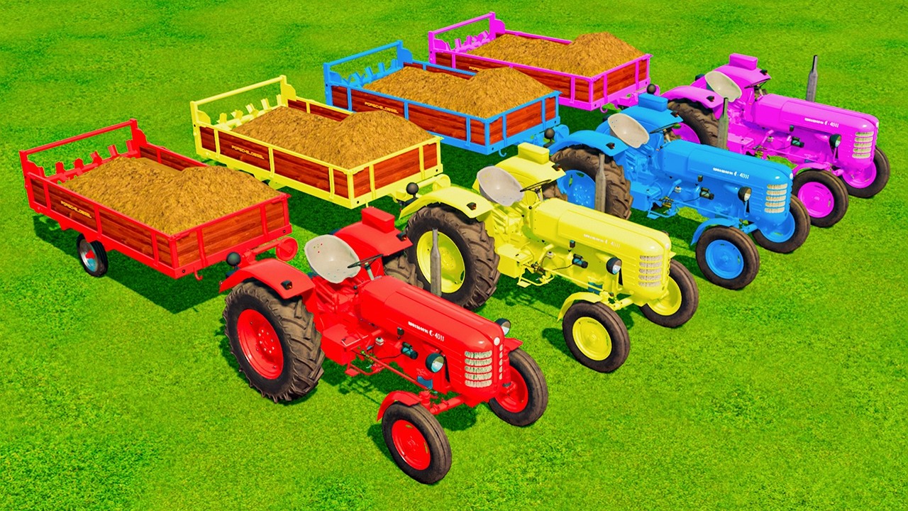 Manure Work with Mini Zetor Tractor & CAT Backhoe Loaders! | FS22