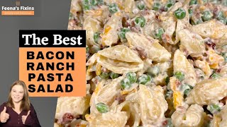 Bacon Ranch Pasta Salad  BEST Pasta Salad Ever!!