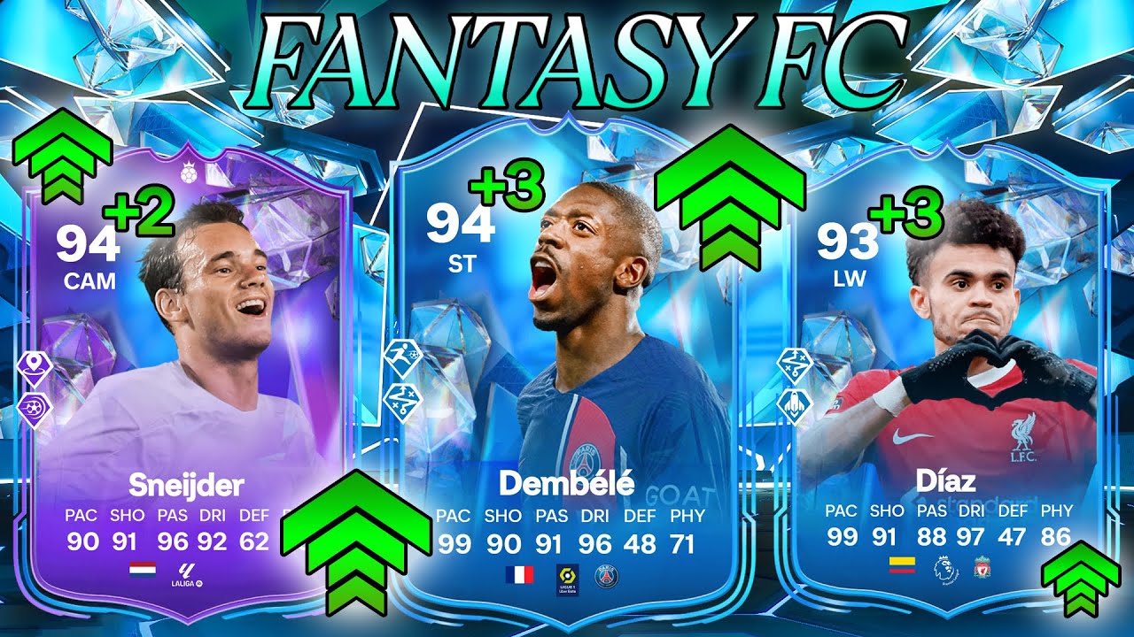 ÚLTIMOS UPGRADES FANTASY c/ SNEIJDER 94 & DEMBÉLÉ 94 & LUIS DÍAZ 93 | EAFC 24