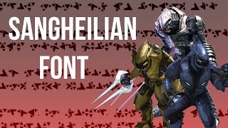 Halo Sangheilian Font | Download | (Made by Zman6258)