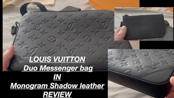 Louis Vuitton Duo Messenger Black in Leather with Black-tone - US