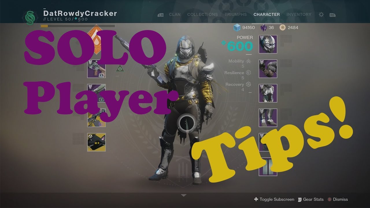 Tips For Reaching Power Level 600 without Nightfalls and Raids. Solo!