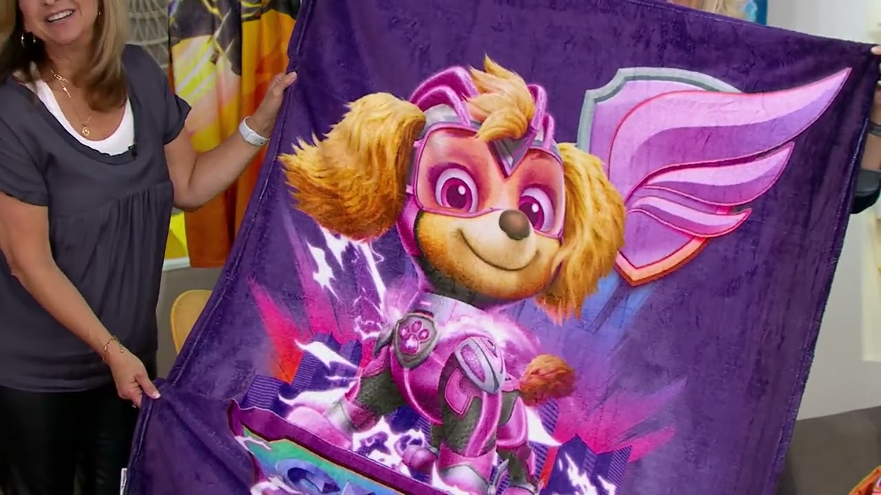 Paw Patrol Hugger Plush with 46" x 60" Silk Throw Blanket on QVC