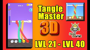 Tangle Master 3D - LVL 21 - 40 Gameplay Walkthrough🎮👑