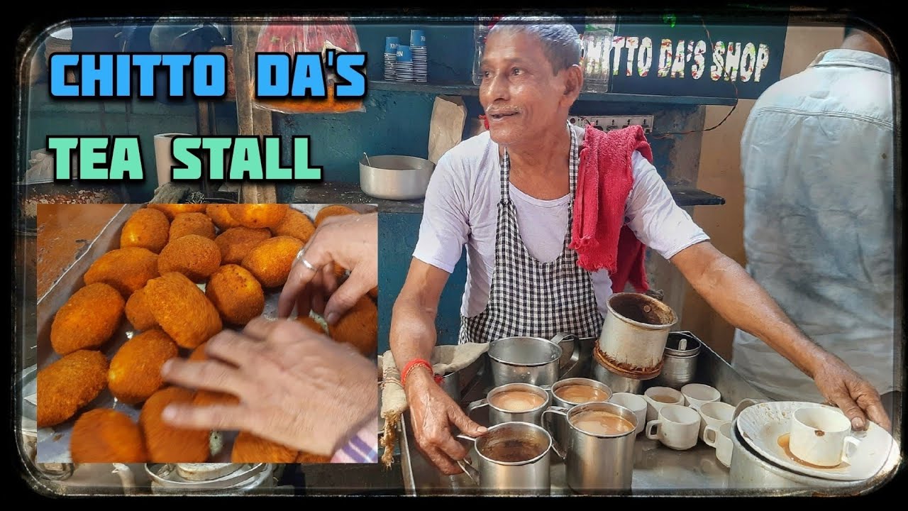 (Indian Street Food) Famous Chitto da 's tea stall. Decres lane. Tea ...