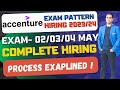 Accenture biggest hiring  exam on 020304th may 2024
