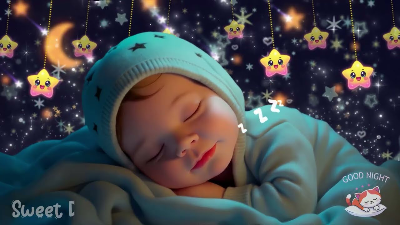 Overcome Insomnia in Minutes 😴 Mozart & Brahms Lullabies 💖 Baby Sleep Music