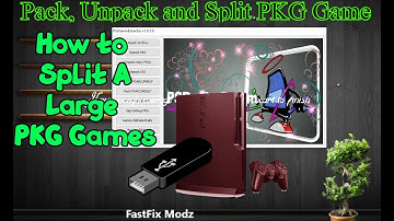 How splitt large PKG game into small parts 2019