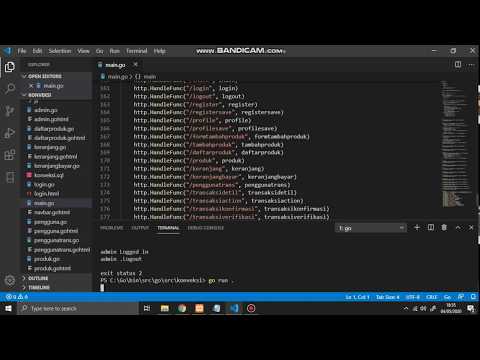 Contoh Golang + HTML , Javascript , CSS Web Developent Indonesia