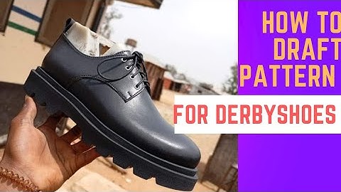 How to remove Shoe pattern for Derby shoes. (Hand sketches)