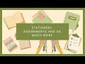 Stationery, Assignments and Readings