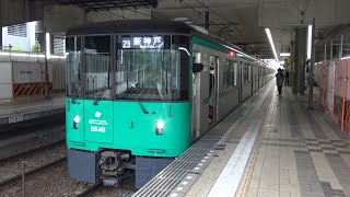 【4K】神戸市営地下鉄　普通列車6000形電車　6146F　学園都市駅発車