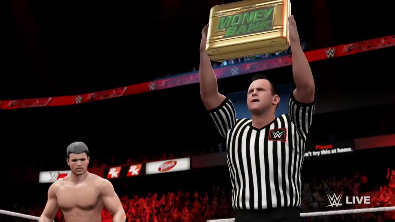 Cashing in Money in the Bank WWE 2K16 Game Clip YouTube