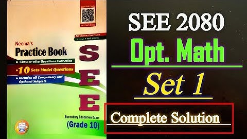 Optional Mathematics [𝐌𝐨𝐝𝐞𝐥 𝐒𝐞𝐭 1]  | 𝐒𝐄𝐄 2080 | 𝐂𝐥𝐚𝐬𝐬 10 | 𝐍𝐞𝐞𝐦𝐚 𝐏𝐮𝐛𝐥𝐢𝐜𝐚𝐭𝐢𝐨𝐧.