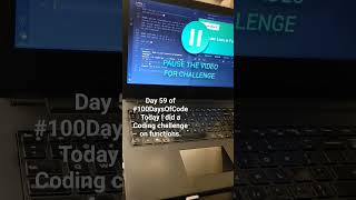 Day 59 of #100DaysOfCode Today I did a Coding challenge on functions.