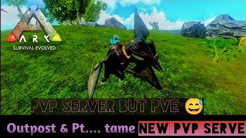 Outpost and Ptero.. tame, PvP server but PvE Ark Mobile ZN Gaming