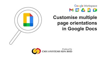 【Google Workspace】Customise multiple page orientation in Google Docs