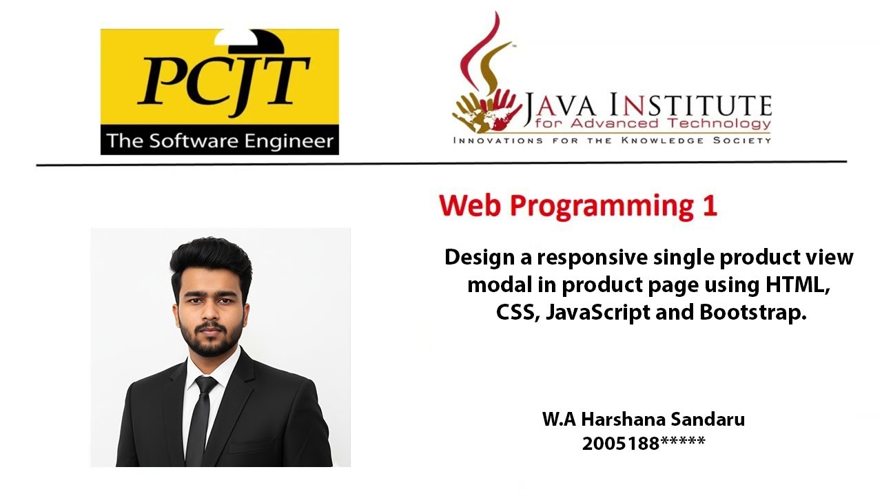 E-Shop Project | Task 45 | Web Programming 01 | Java Institute - YouTube