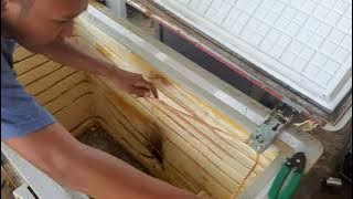 CARA MENGGANTI EVAPORATOR DAN KONDENSOR PADA KULKAS FREEZER BOX