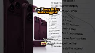 The iPhone 18 Pro leaks suggest Apple is focusing on power over redesigns. 👀