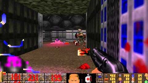 Ultimate Doom E1M4 Command Control AEoD PSX wads