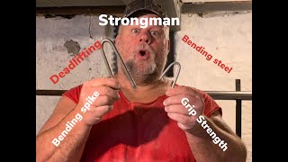 DAY 1 Training 2020 with Steve McGranahan deadlifts and bending steel. Great tips for hand strength