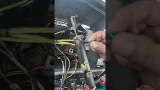 Freightliner Air leak behind dash. How to replace air cylinder that controls A/C.