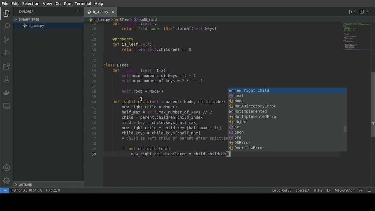 Python Algorithm - BTree (part 1) - YouTube